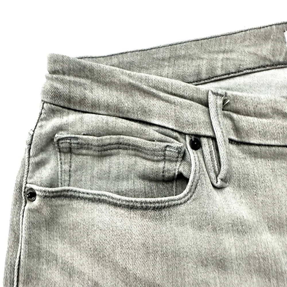 Good American US 16 Good Curve‎ Straight Jeans Black336 Gray GCST014BT